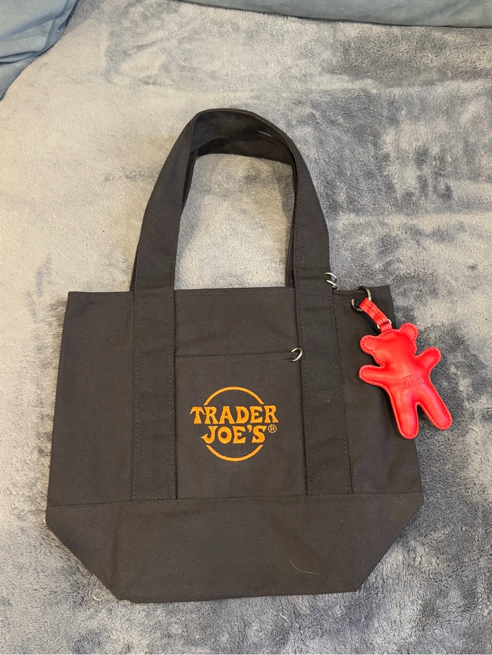 Trader Joe’s Mini Tote w/ Red Bear Charm